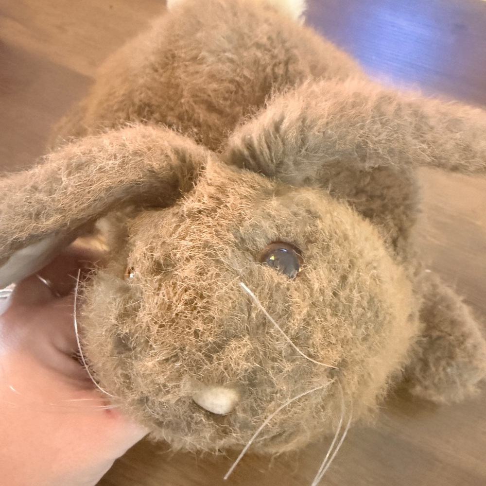 Vintage Dakin Brown Bunny Rabbot Plush Puppet